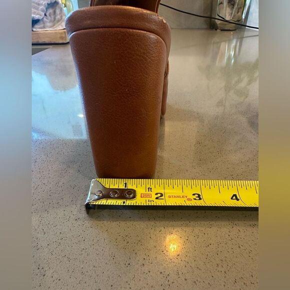 Wild Diva Brown Color Peep Toe Ankle Heel Bootie w/ adjustable strap Size 9 - Picture 8 of 10